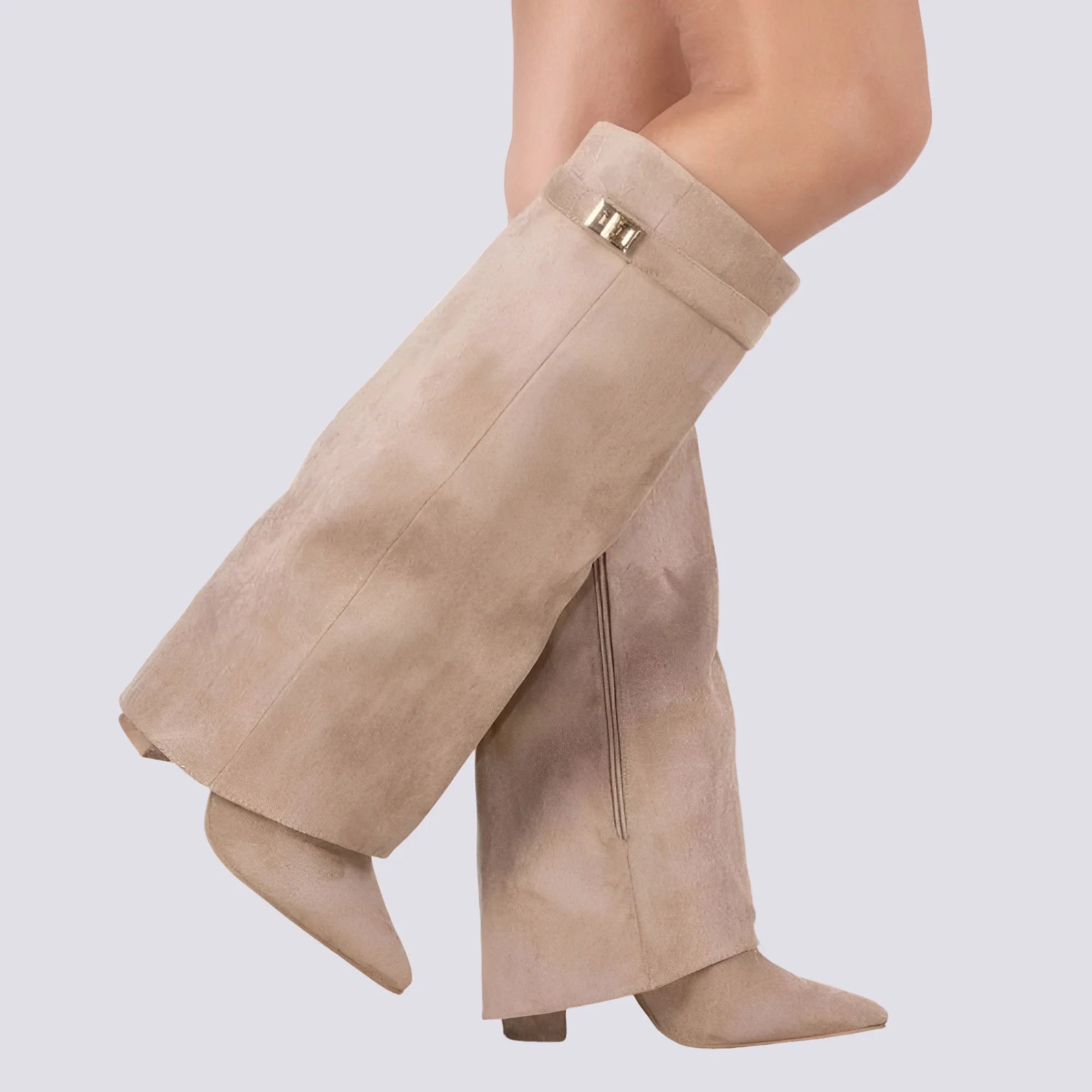 Blair - Bottes Hautes Élégantes avec Rabat