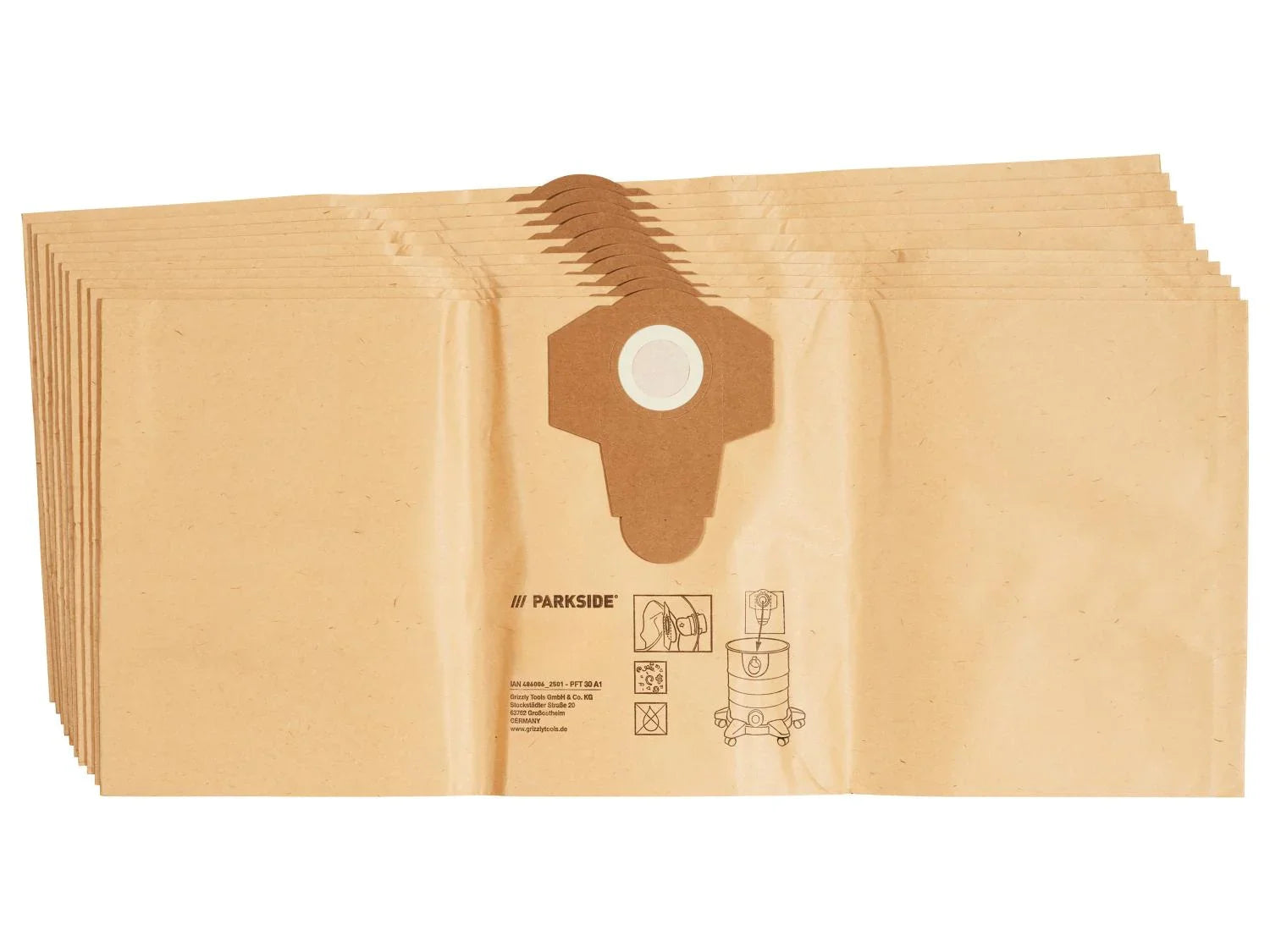 PARKSIDE Sacs pour aspirateur, 30 L