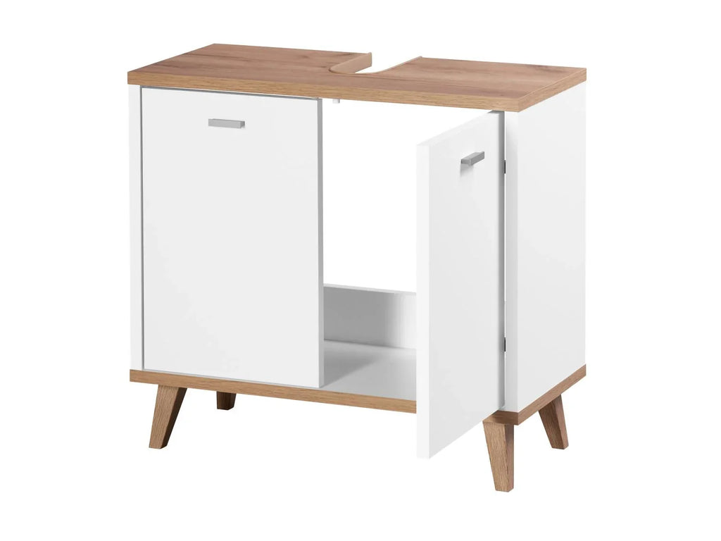 LIVARNO Meuble sous-vasque Corfu, 60 x 55 x 28 cm, blanc/imitation chne