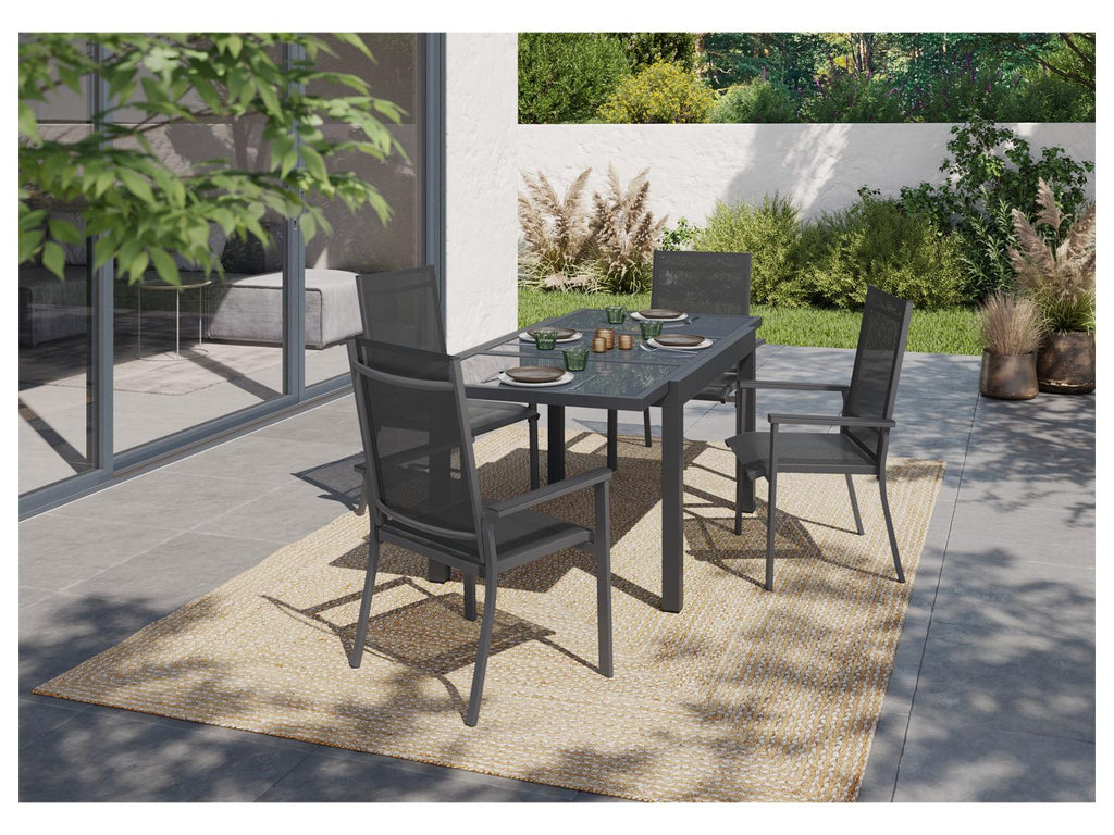LIVARNO Table de jardin extensible Houston, gris