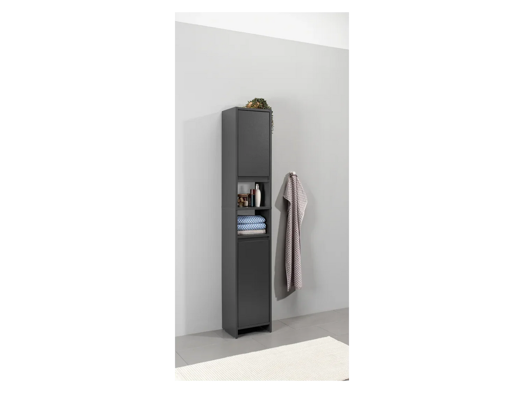 LIVARNO home Colonne de salle de bain Oslo, 32 x 180 x 28 cm, noire
