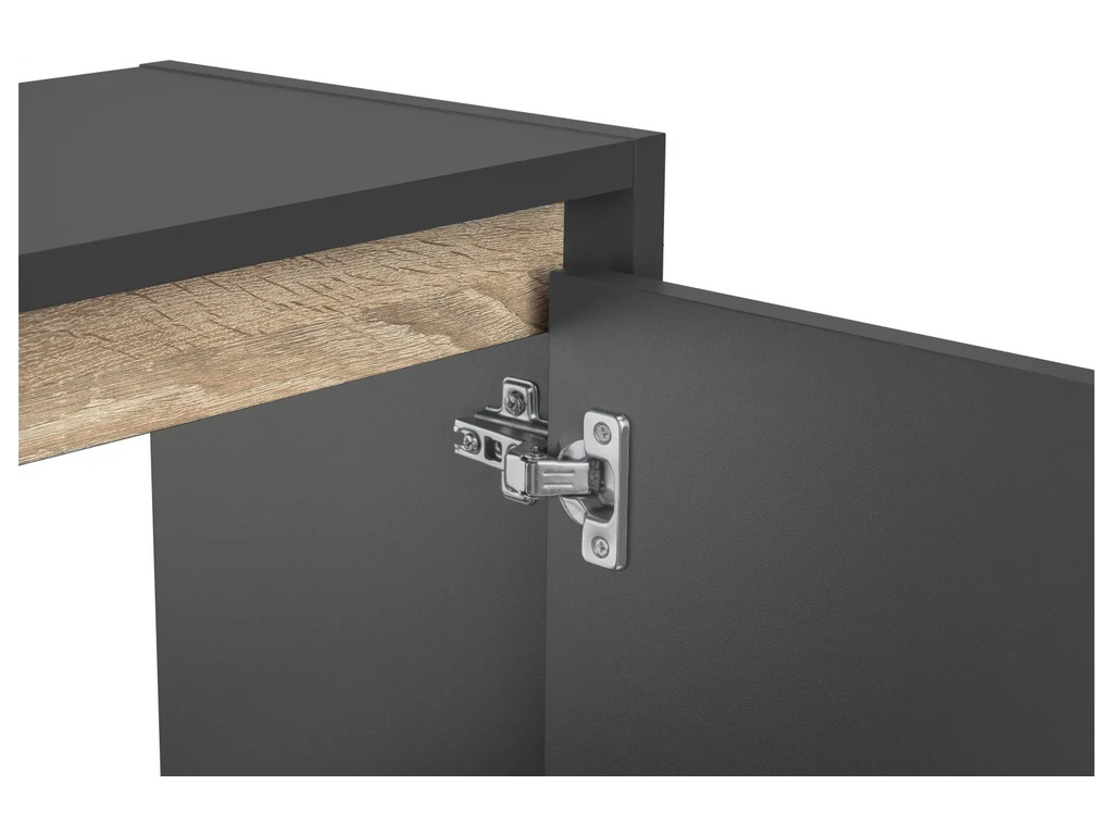LIVARNO home Meuble sous-vasque Oslo, 60 x 55 x 28 cm, noir