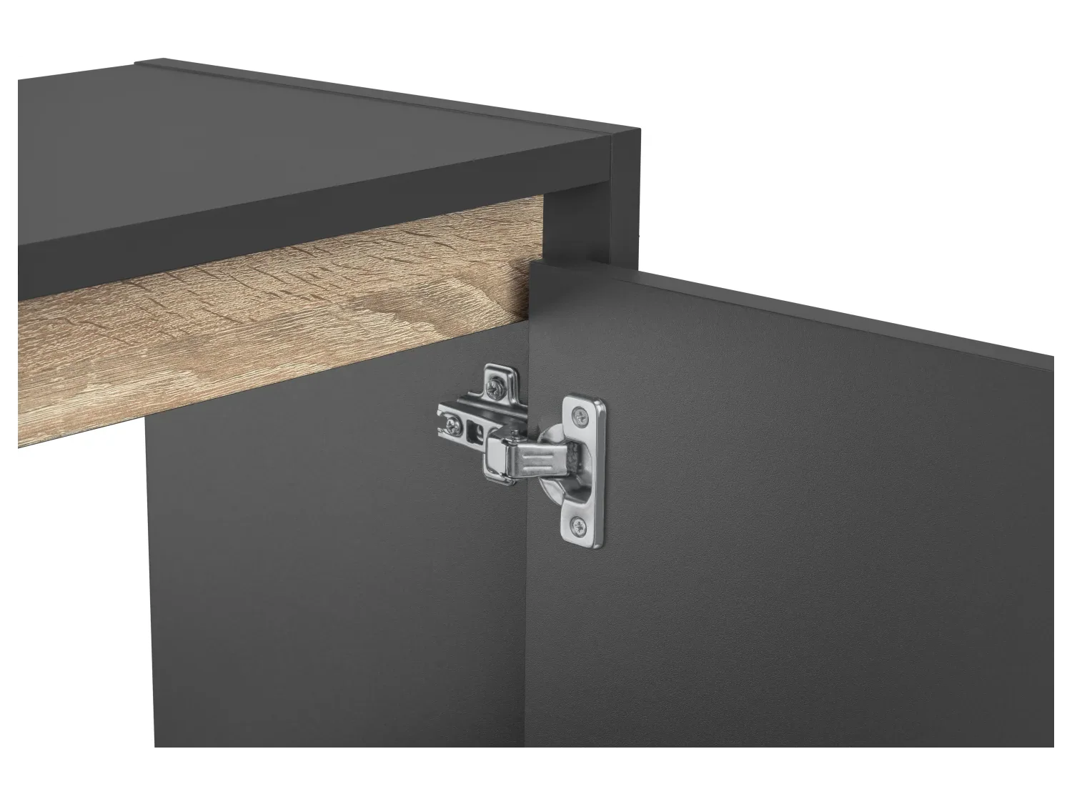 LIVARNO home Meuble sous-vasque Oslo, 60 x 55 x 28 cm, noir