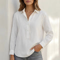 Andy - Blouse élégante à col en V pour femme