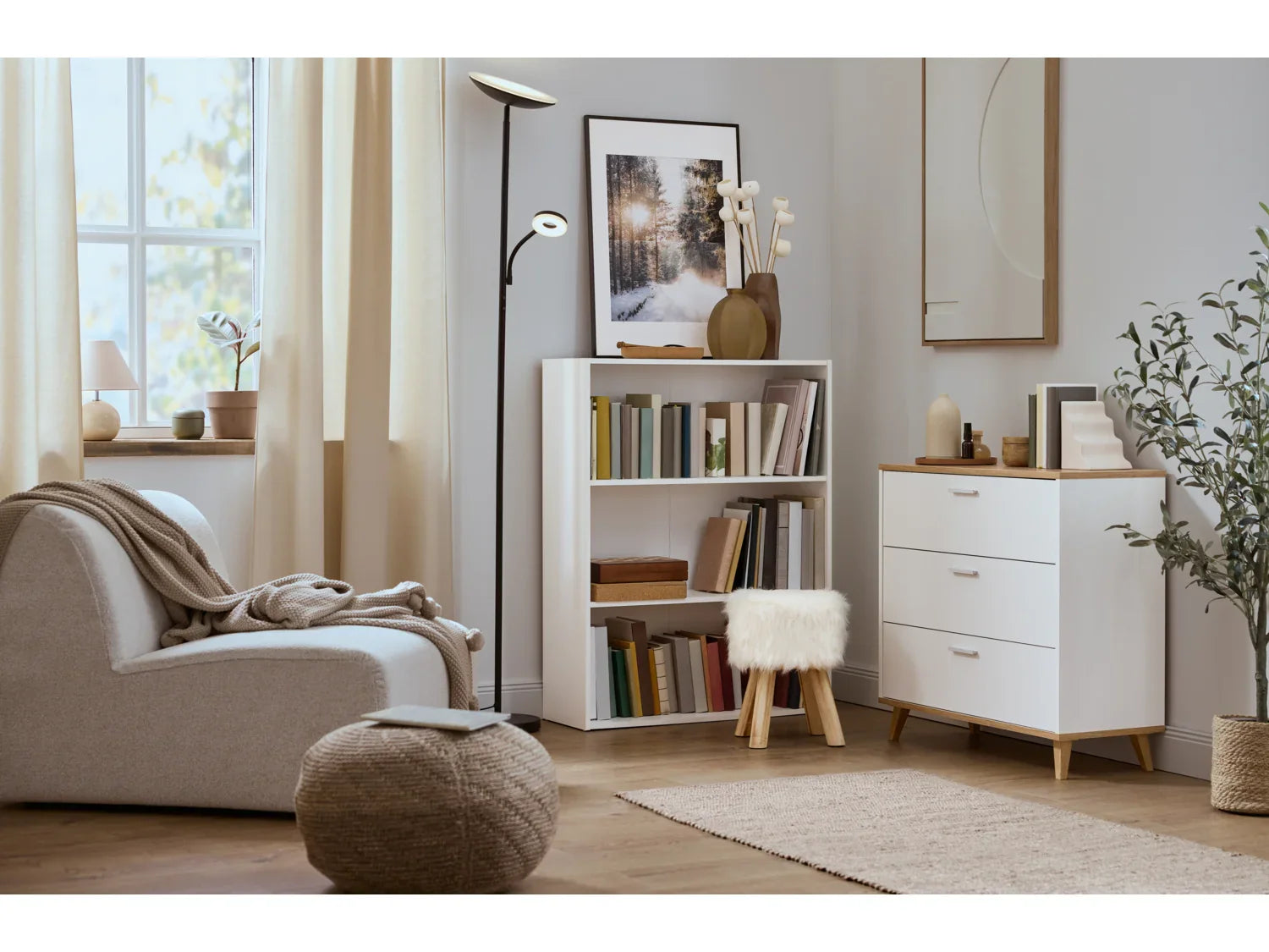 LIVARNO Tabouret avec peluche