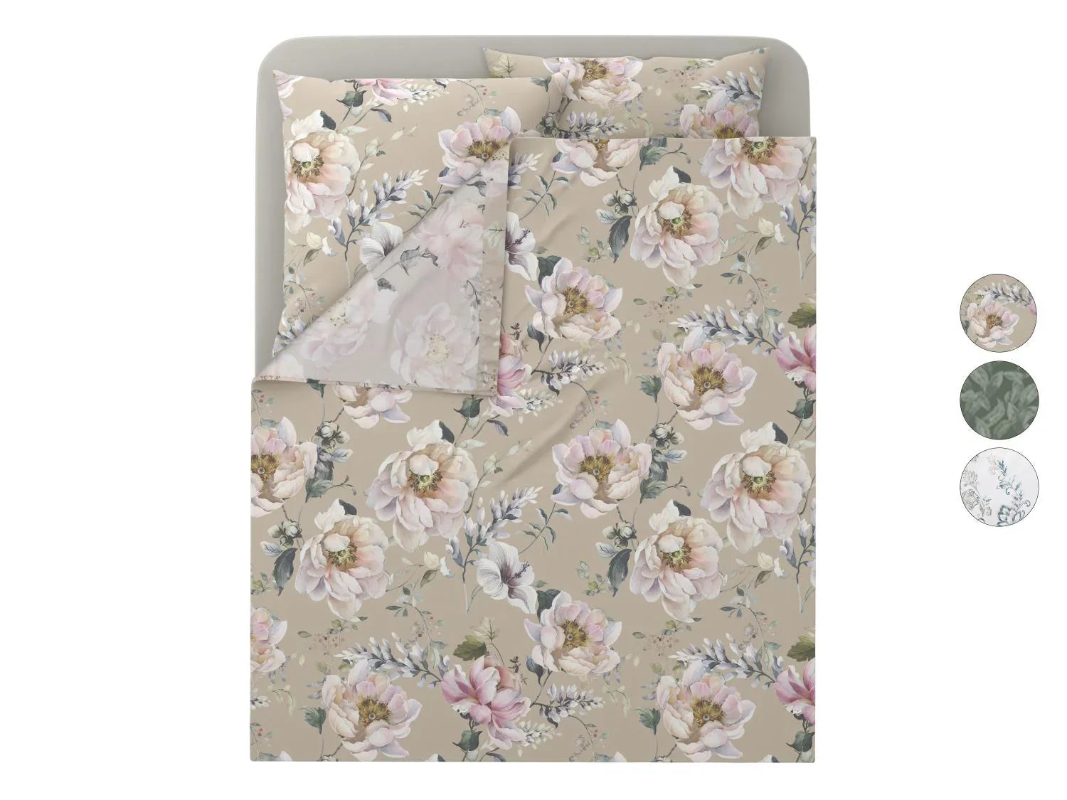 LIVARNO Parure de lit en satin, 4 pices