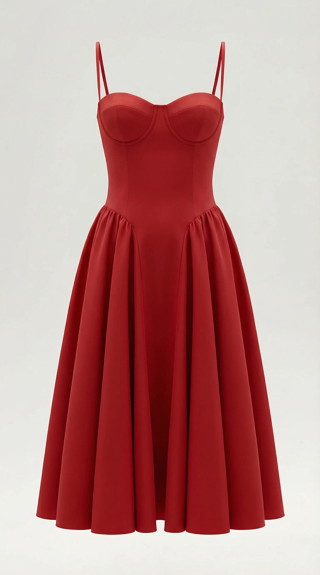 Robe mi-longue corset florale pour femme avec décolleté en cœur