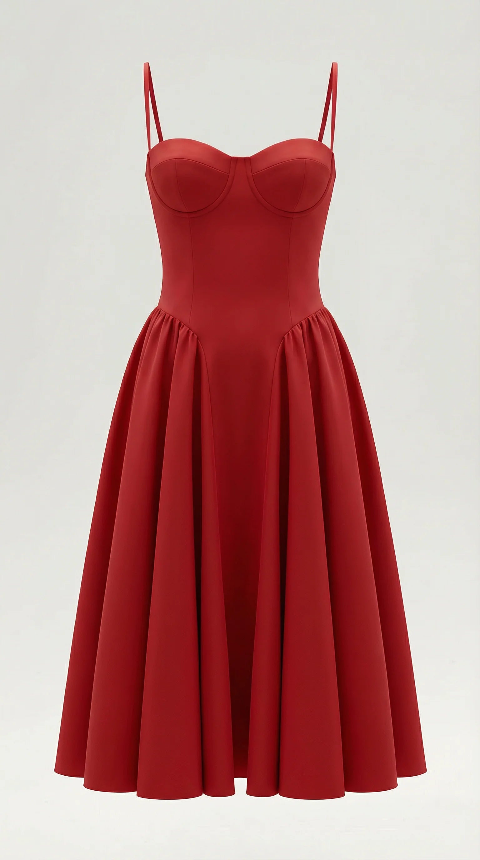 Robe mi-longue corset florale pour femme avec décolleté en cœur