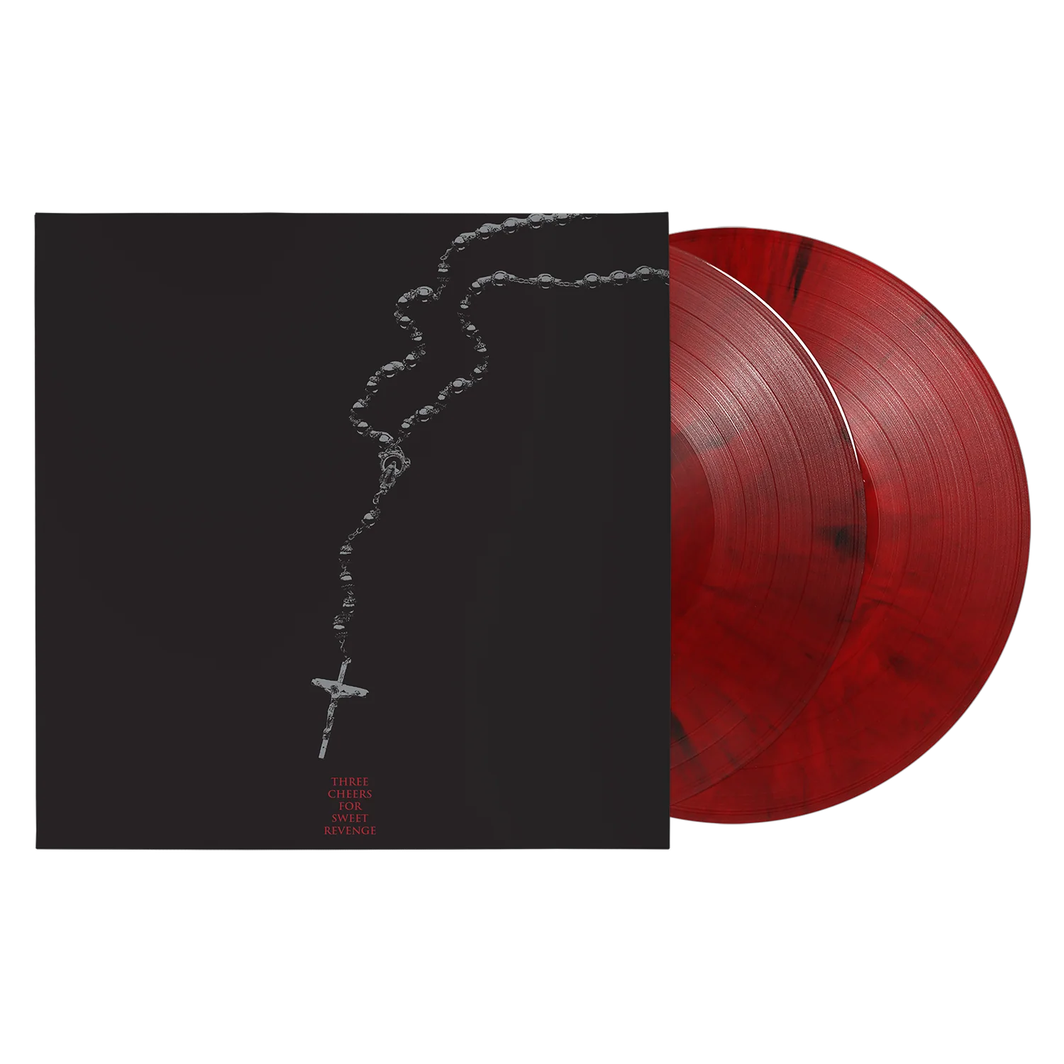 MY CHEMICAL ROMANCE - THREE CHEERS FOR SWEET REVENGE - 20TH ANNIVERSARY EDITION - RED & BLACK MARBLE COLOR - 2-LP - VINYL LP
