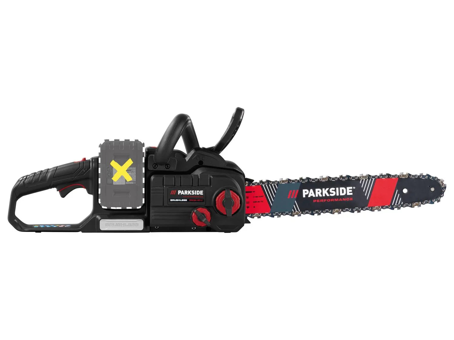 PARKSIDE PERFORMANCE Trononneuse sans fil PPKSA 40-Li C3, 40 V