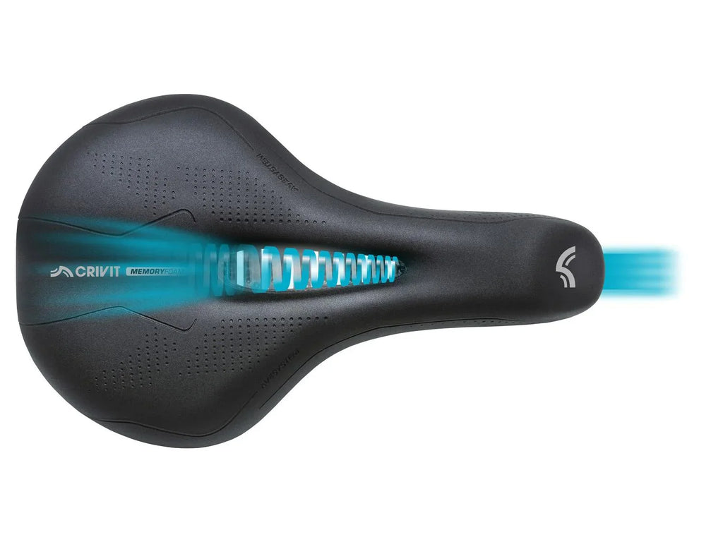 CRIVIT Selle de vlo de ville  mmoire de forme