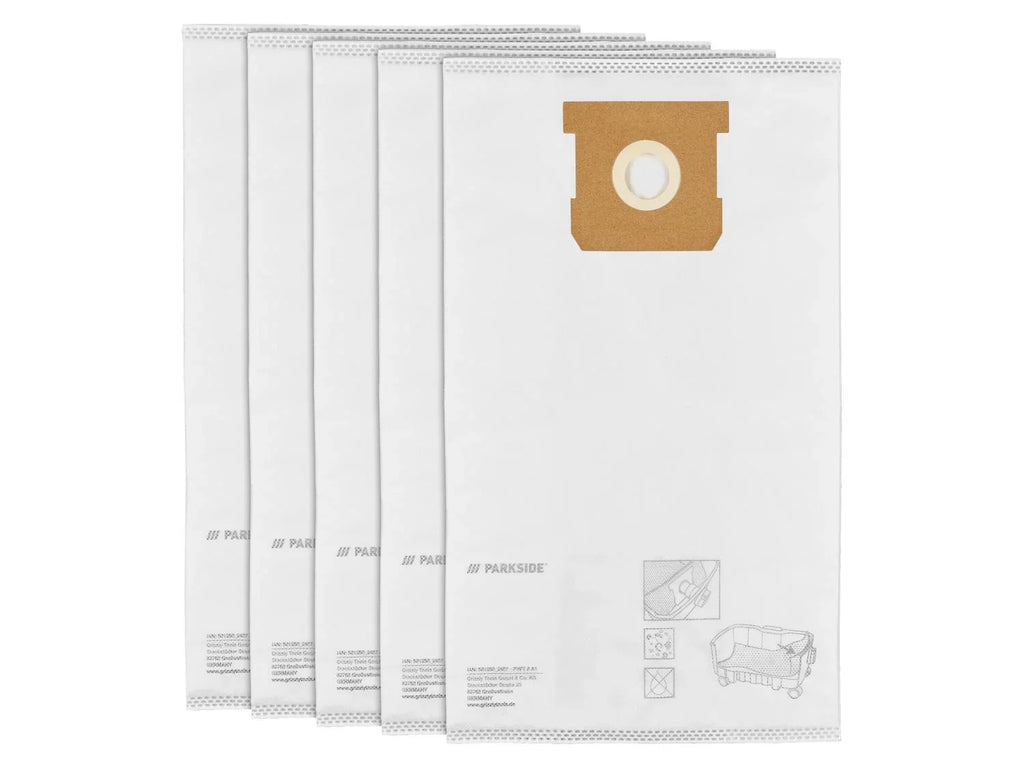 PARKSIDE Lot de 5 ou 12 sacs pour aspirateur PFT 8 A1