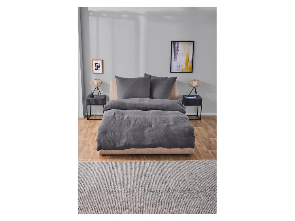 LIVARNO home Parure de lit en mousseline, 240 x 220 cm