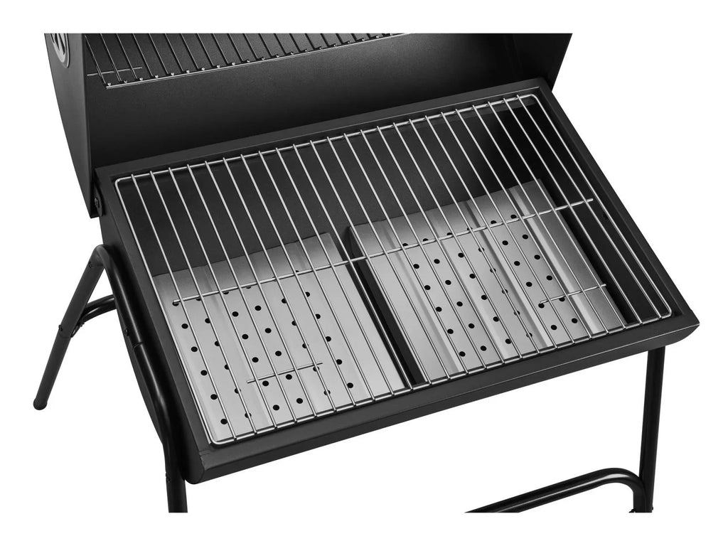 GRILLMEISTER Barbecue baril  charbon de bois KANSAS, 51 x 34 cm