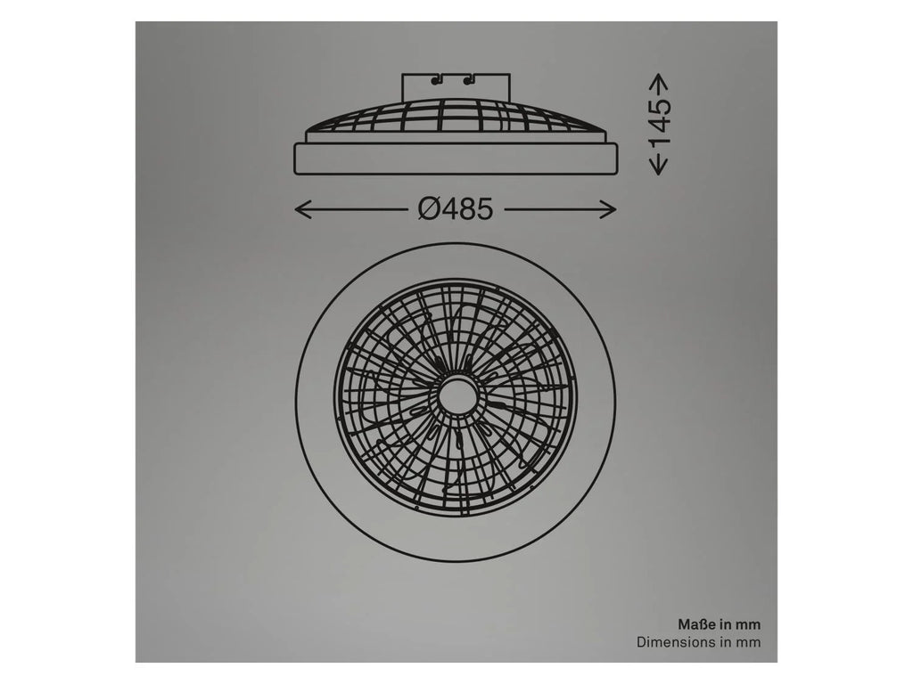 Briloner Ventilateur de plafond LED