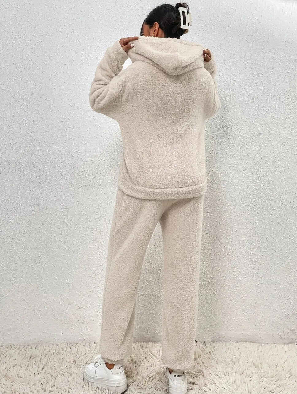 Ensemble de survêtement tricoté deux pièces pour femme