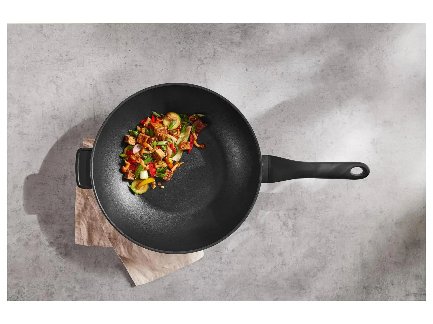 SILVERCREST Wok en fonte d'aluminium,  32 cm