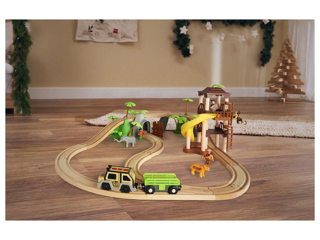 Playtive Set de chemin de train en bois