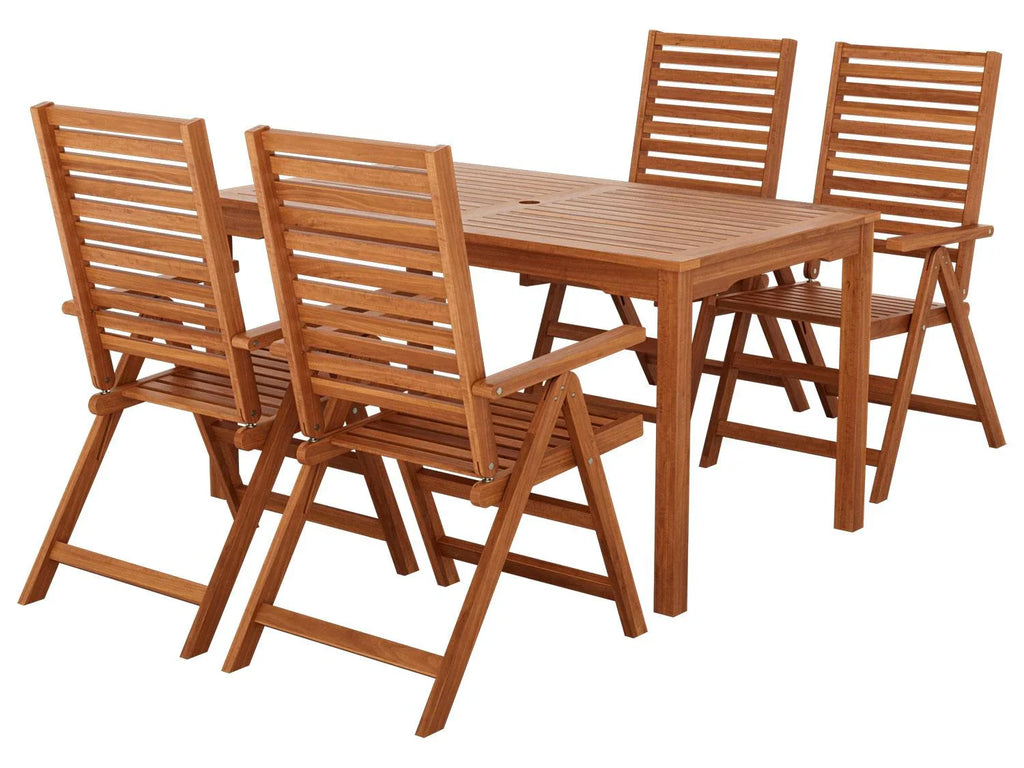 LIVARNO Table de jardin + Lot de 4 fauteuils Sevilla