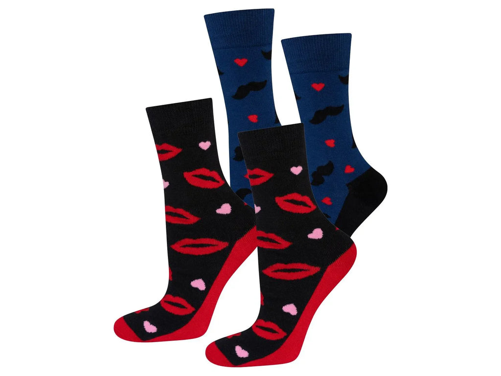 Soxo Lot de 2 paires de chaussettes femme
