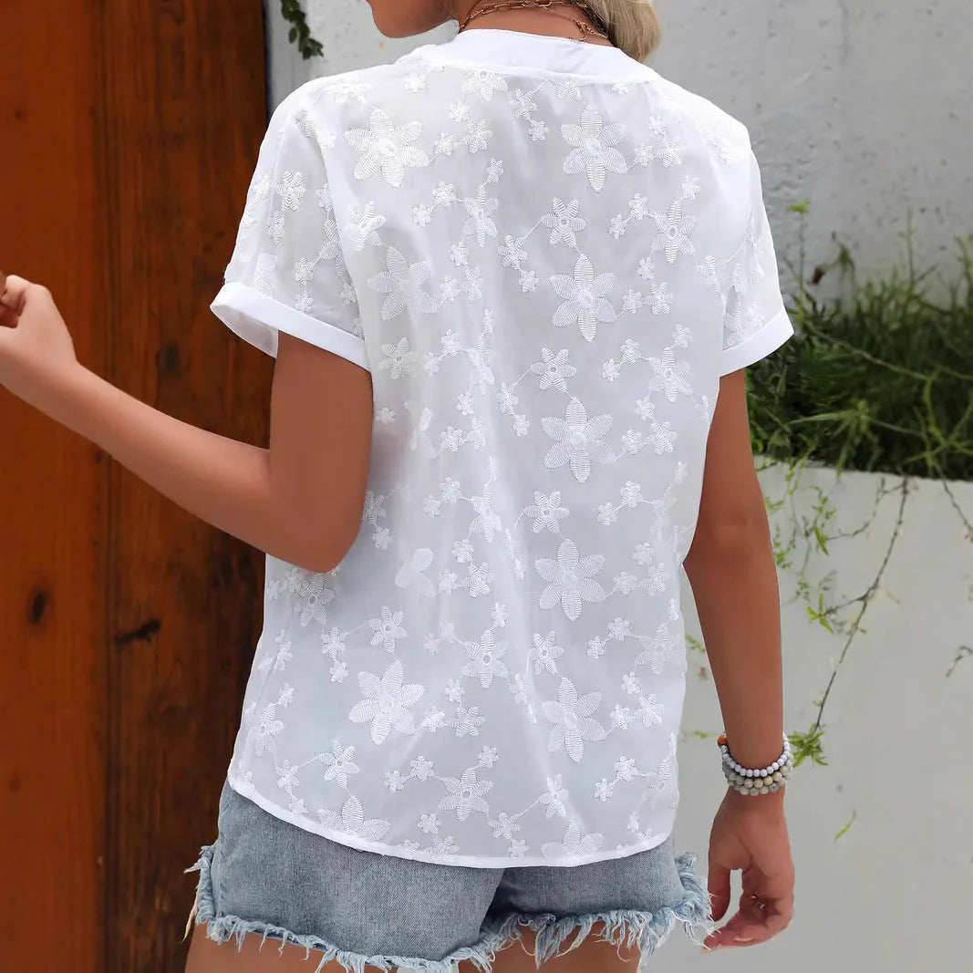 Rosalie - Blouse Florale Élégante