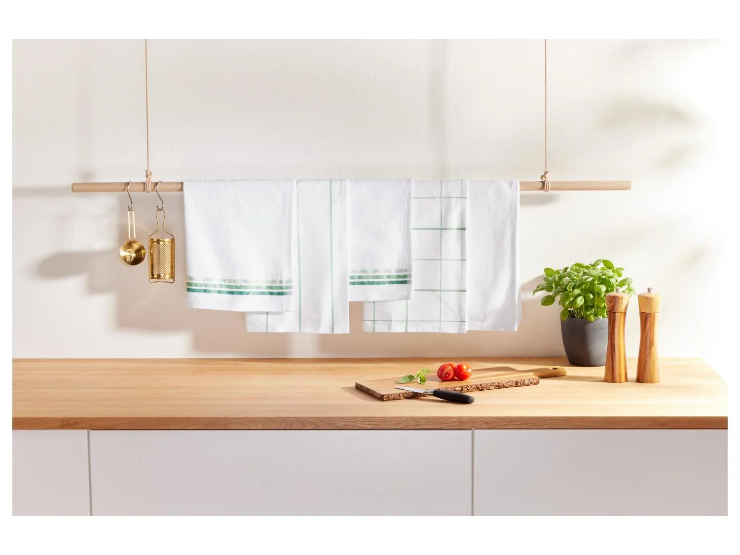 LIVARNO home Set de 5 torchons de cuisine