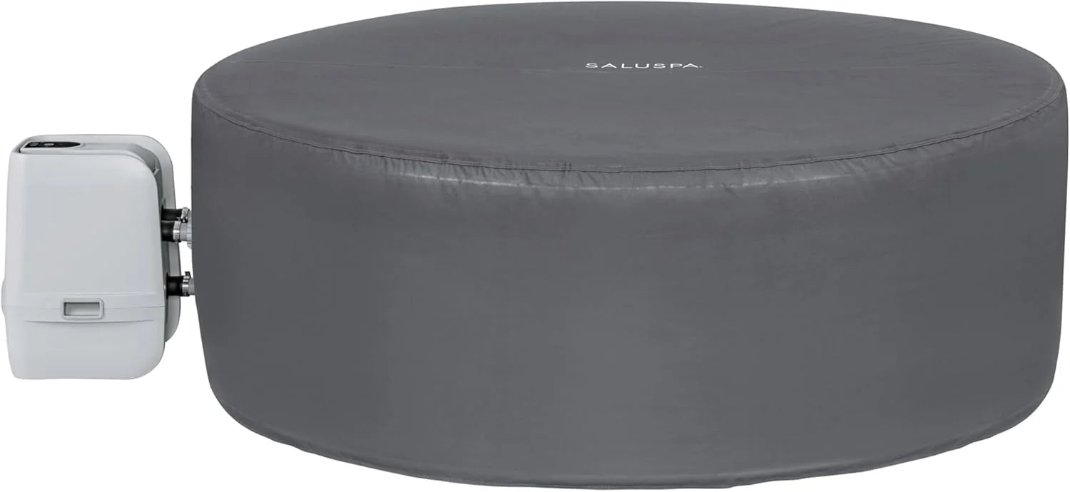 Inflatable Hot Tub Spa (71 x 26) | Portable Hot Tub with 2 Covers (1 Energy-Efficient Thermal Cover and 1 Standard Cover) | Fits Up to 2-4 Persons | Black