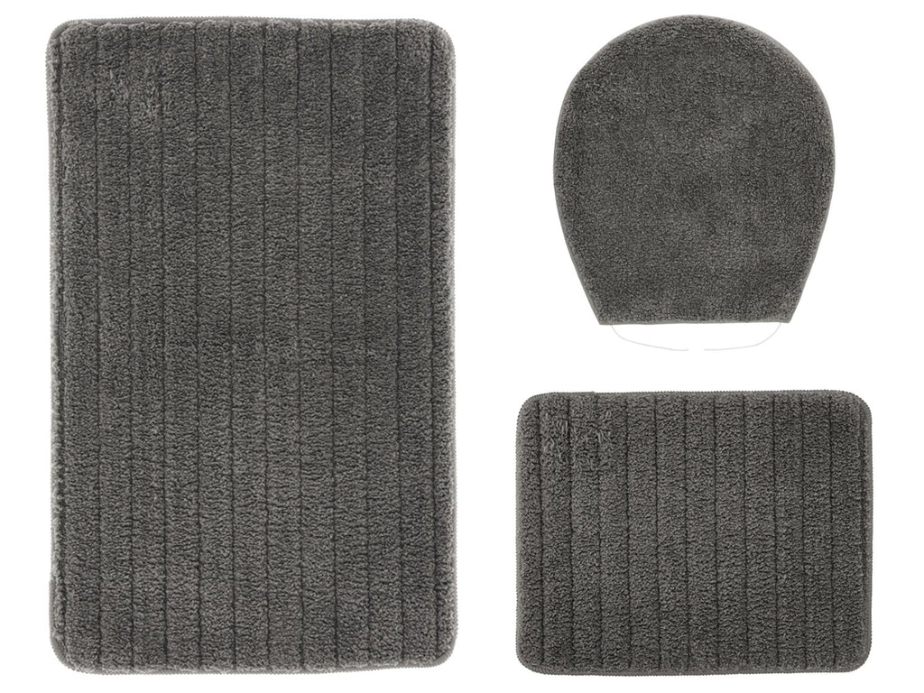 LIVARNO Set de 3 tapis de salle de bains