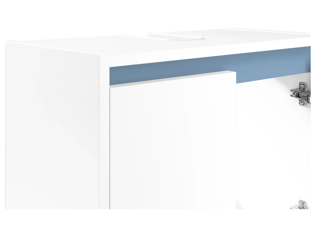 LIVARNO home Meuble sous-vasque Oslo, 60 x 55 x 28 cm, blanc