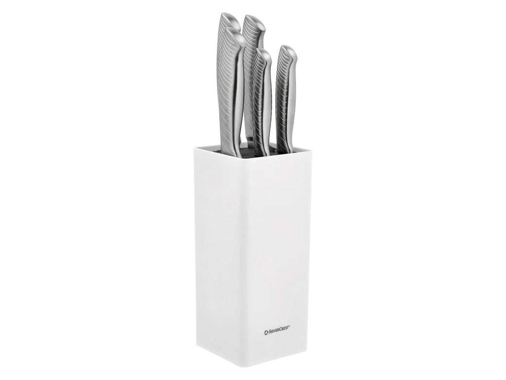SILVERCREST Set de couteaux en acier inoxydable avec bloc de rangement
