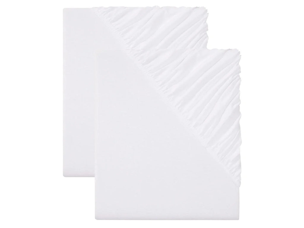 LIVARNO home Lot de 2 draps-housses en jersey, 140-160 x 200 cm