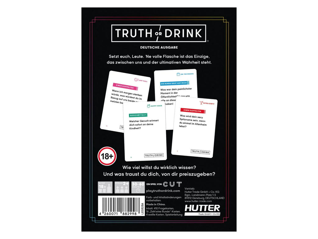 HUCH! Jeu de socit Truth or Drink