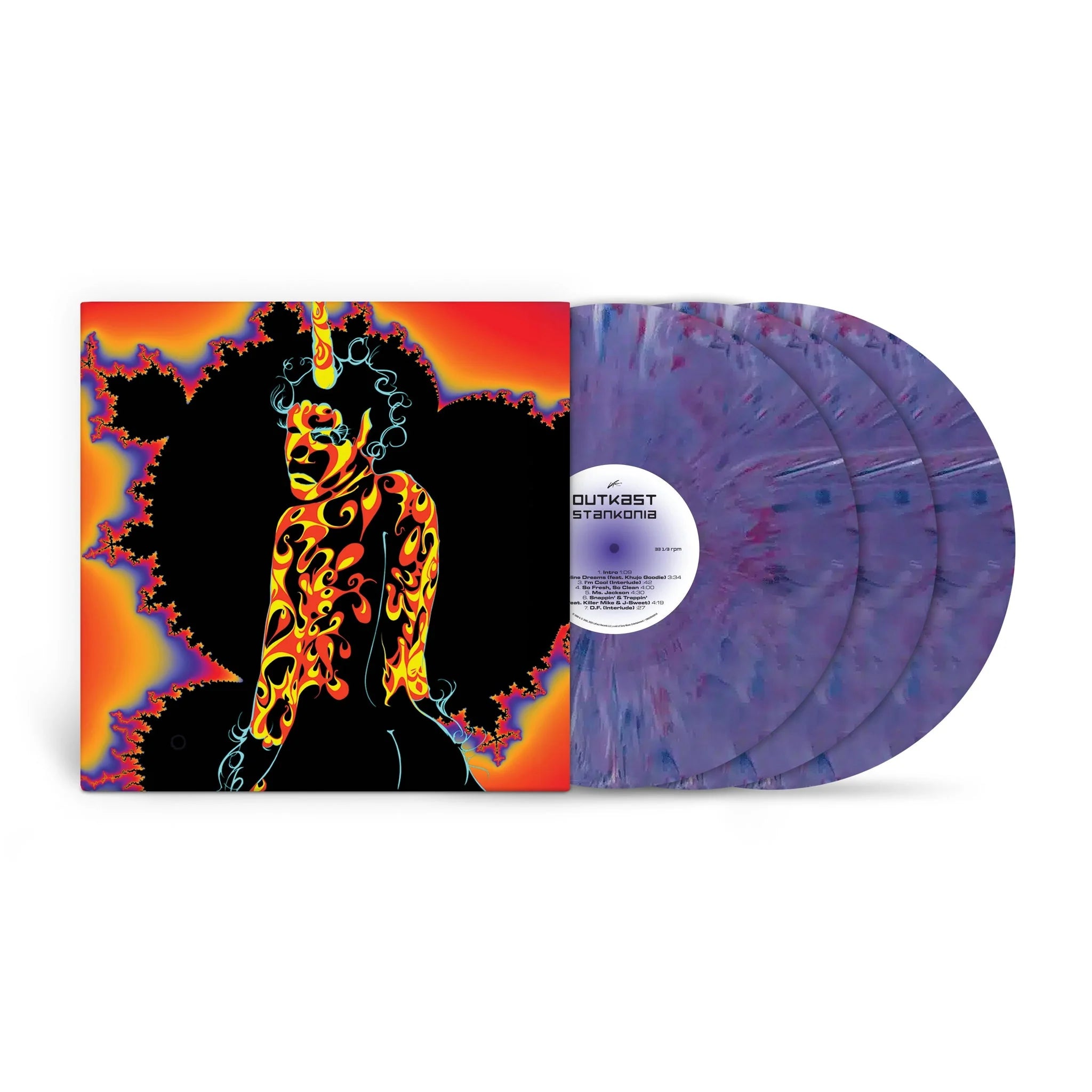 OUTKAST - STANKONIA - 25TH ANNIVERSARY EDITION - PURPLE MARBLE COLOR - 3-LP - VINYL LP