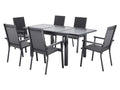 LIVARNO Table de jardin + Lot de 6 fauteuils Houston