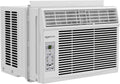 Amazon Basics 5000-BTU Window Air Conditioner with Quiet Operation, Up to 150 Sqf, Cool and Fan Functions, Washable Filter, Adjustable Window Kit, Intuitive Mechanical Controls, for Small Room, White