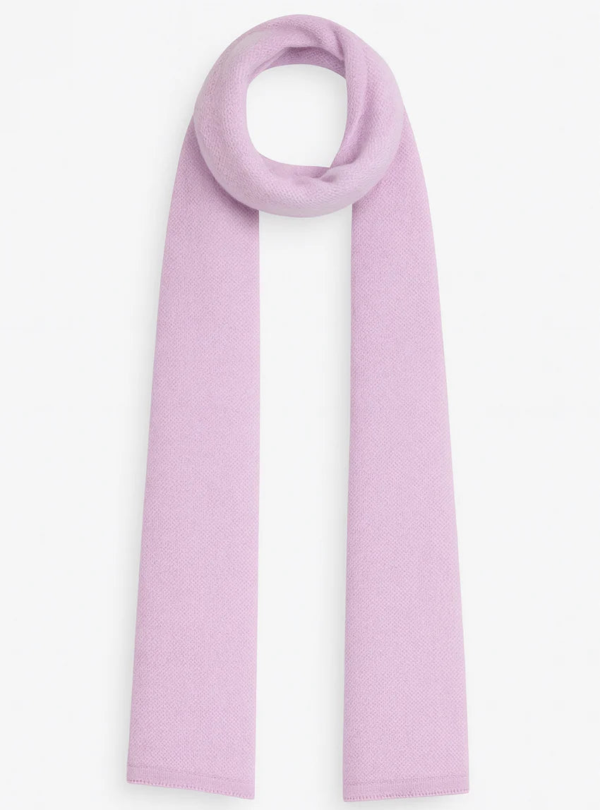 Echarpe femme en cachemire violet douceur