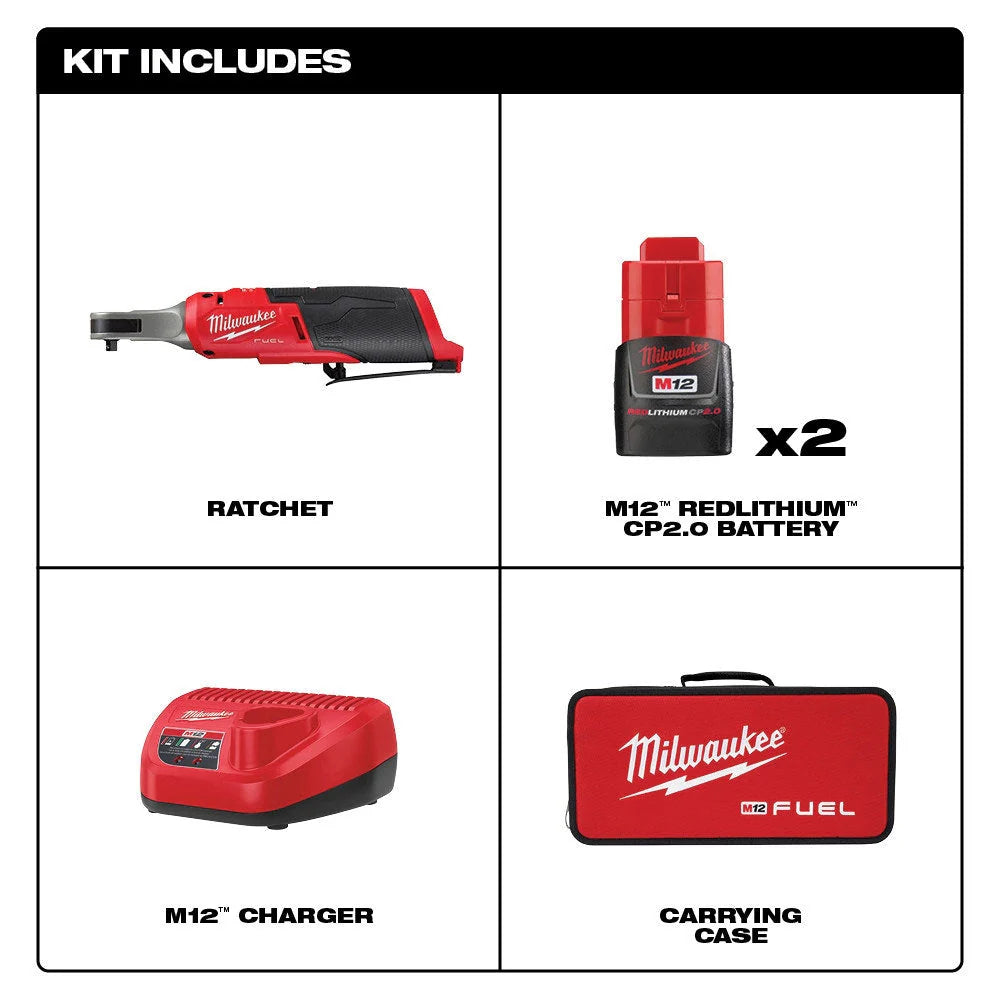 2025 M12 FUEL 1/4 High Speed Cordless Ratchet Kit
