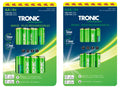 TRONIC Piles AA ou AAA, 8 pices