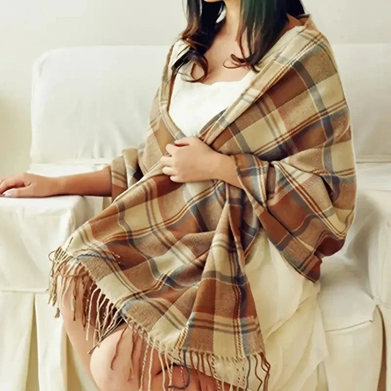 Écharpe douce en cachemire, accessoire léger, chaud et confortable