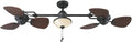Harbor Breeze Twin Breeze II 74 Outdoor Ceiling Fan, Bronze