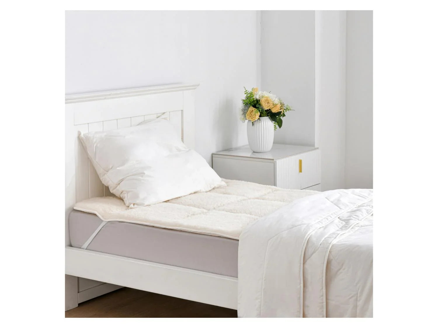 TXL Comfort Surmatelas en laine vierge, 140 x 190 cm