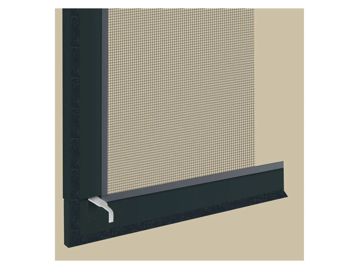 LIVARNO Moustiquaire de fentre en aluminium, 100 x 120 cm