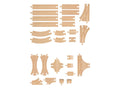 Playtive Set de rails ou d'aiguillages en bois