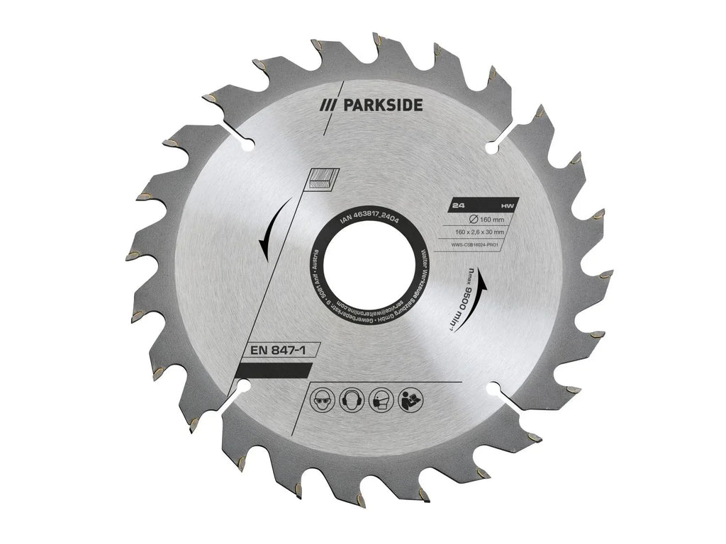 PARKSIDE Lame de scie circulaire, 160 mm, 24 dents, 42 dents, 48 dents