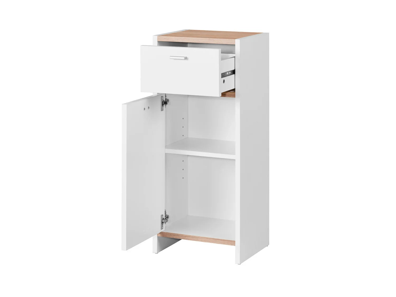 LIVARNO home Meuble de salle de bains, 32 x 80,5 x 28 cm, blanc/imitation chne