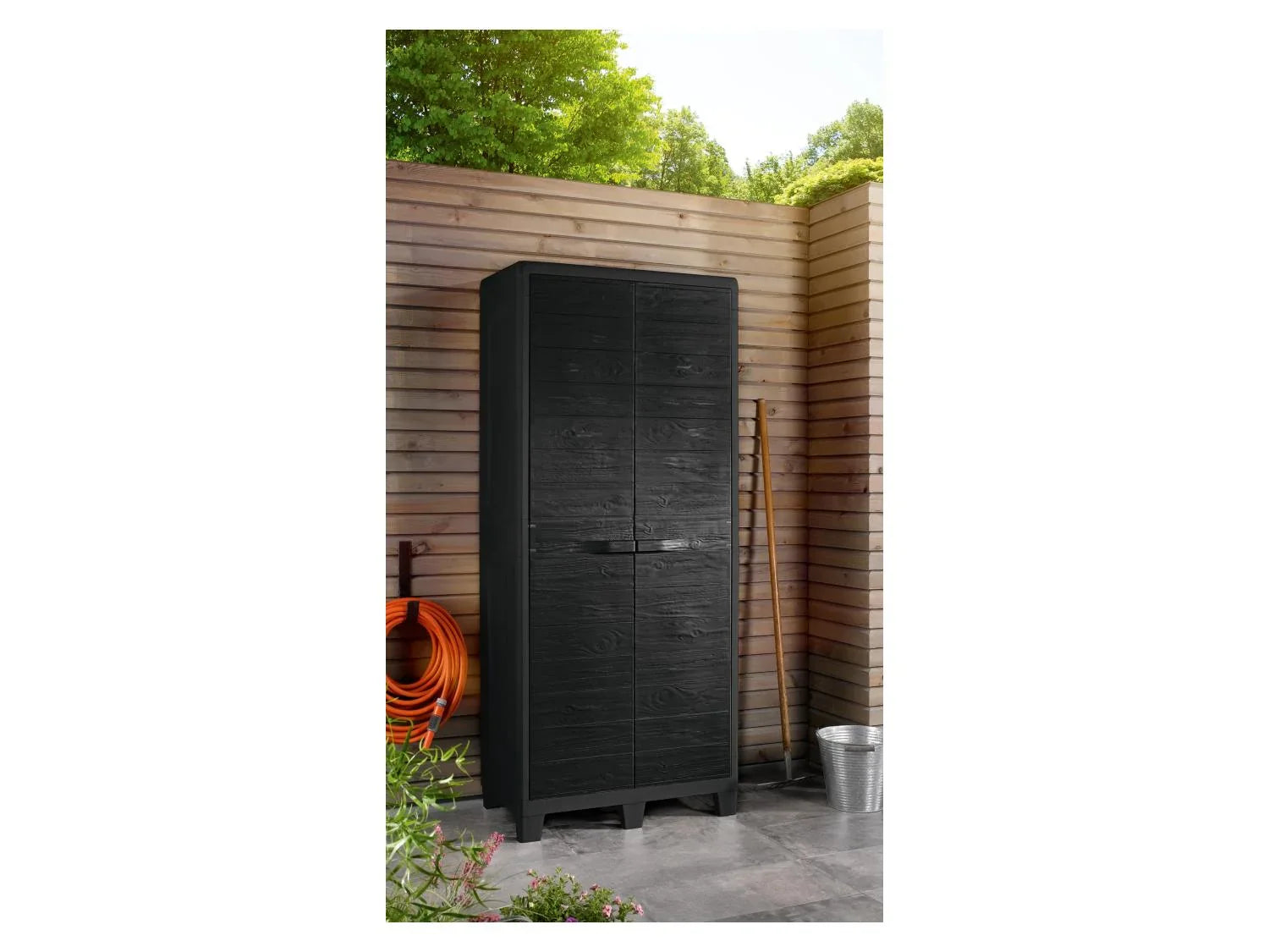 LIVARNO home Armoire multifonction, 78 x 46 x 182 cm, noire