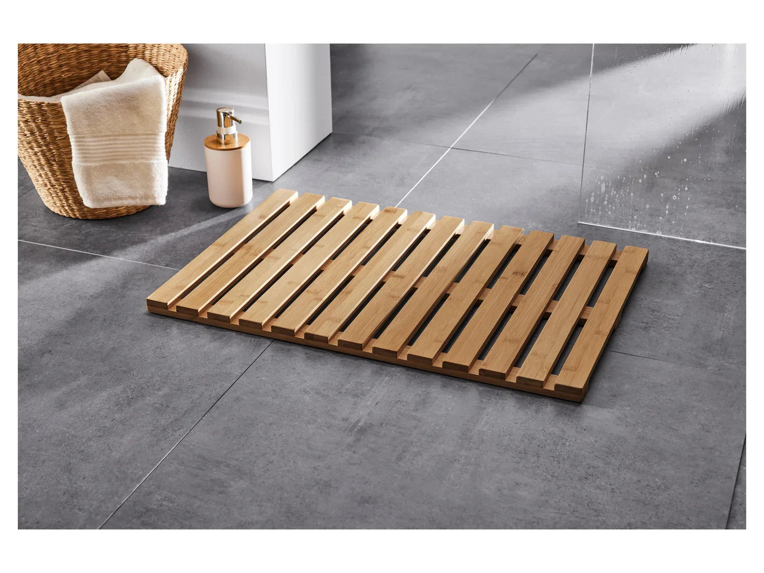 LIVARNO home Caillebotis pour salle de bain ou pont de baignoire en bambou