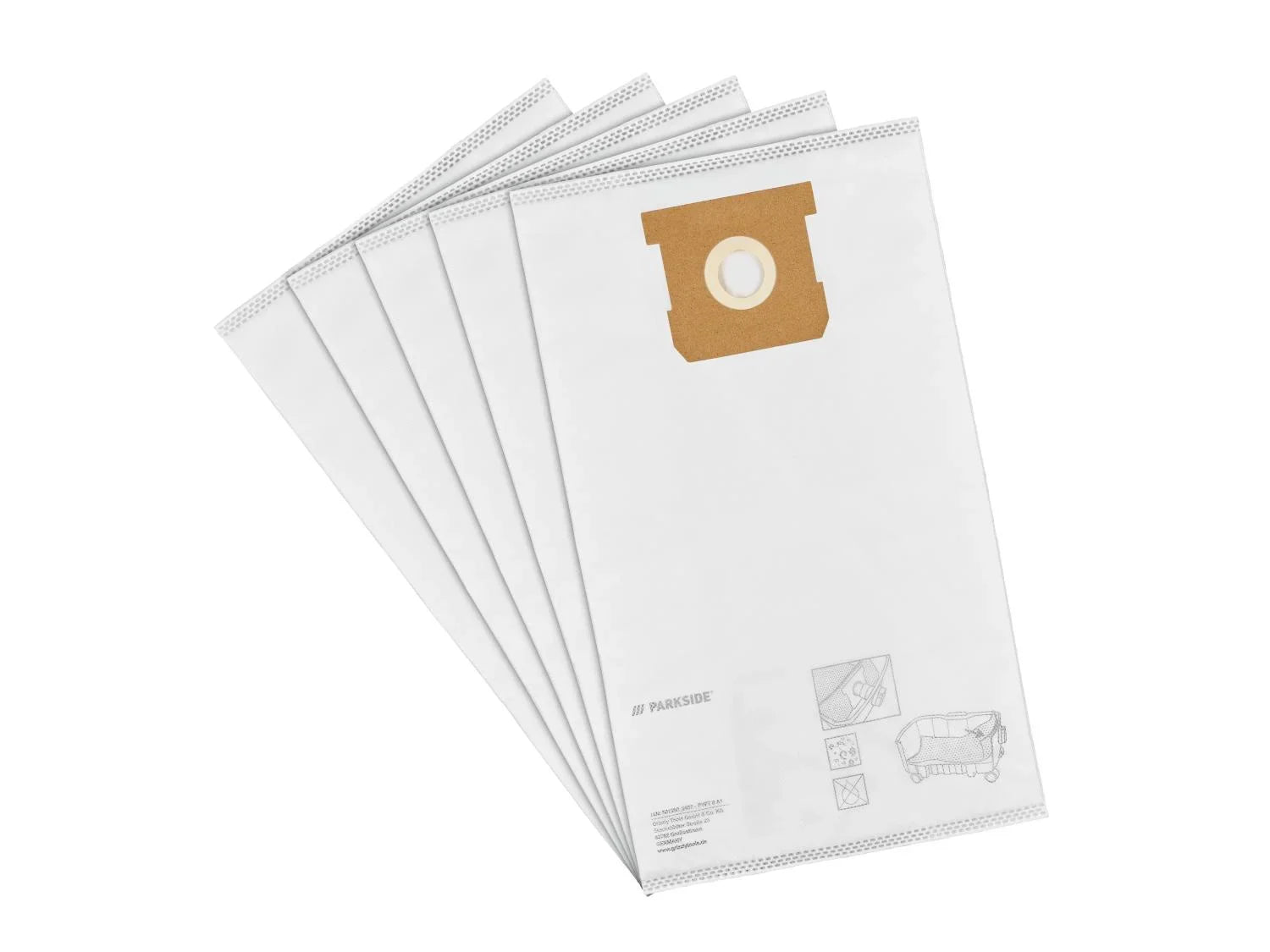 PARKSIDE Lot de 5 ou 12 sacs pour aspirateur PFT 8 A1