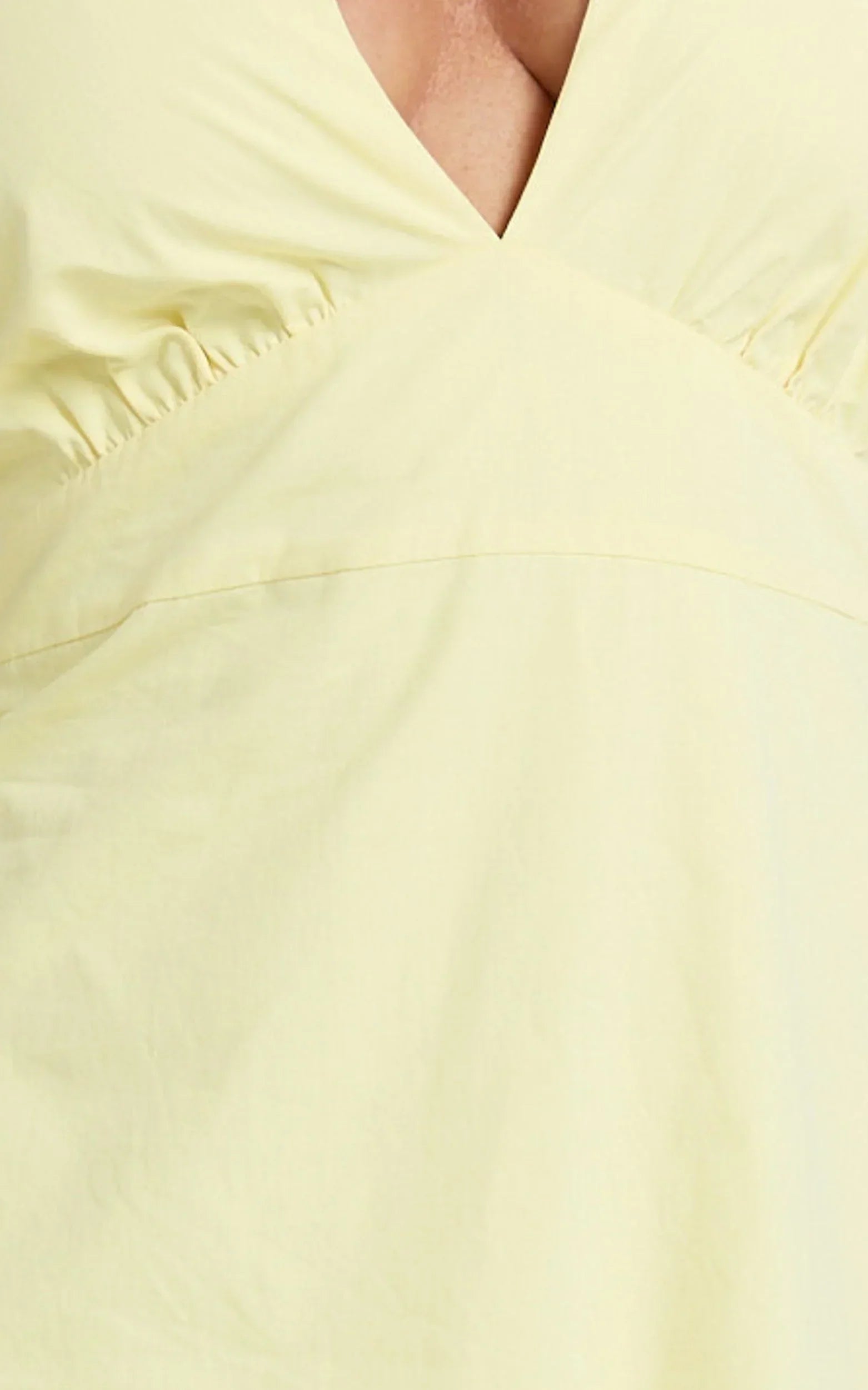 Connor Maxi Dress - Halter Neck Tie Back Dress in Lemon