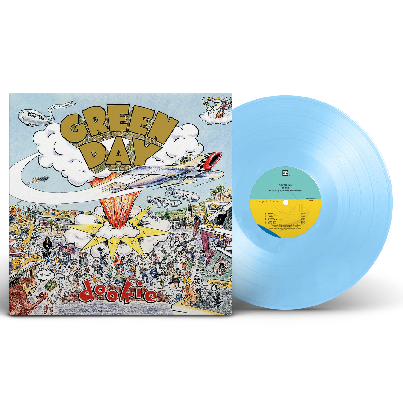 GREEN DAY - DOOKIE - LIMITED 30TH ANNIVERSARY EDITION - BABY BLUE COLOR - VINYL LP